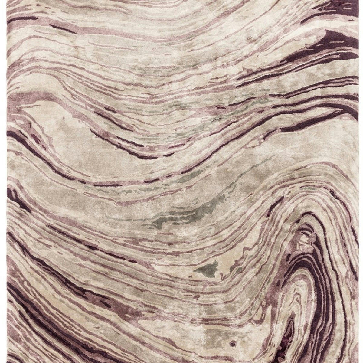 TOSCANIA - Tapis de salon en viscose violet 170x240 cm