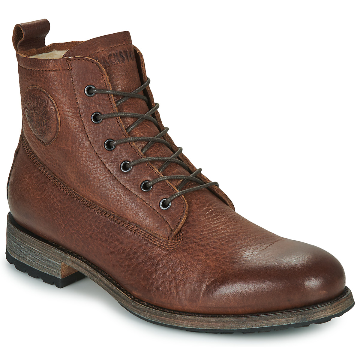 Blackstone - MID LACE UP BOOT FUR - Brown