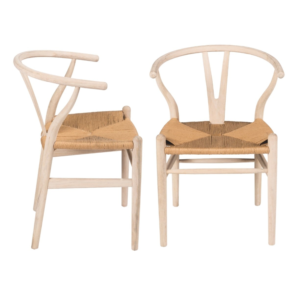 Signature - OSLO Set van 2 stoelen - Beige - 56x57x85 cm
