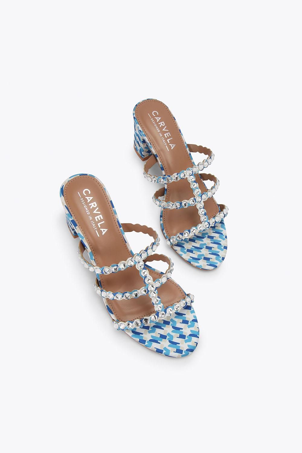 Carvela Confetti Block' Fabric Sandals