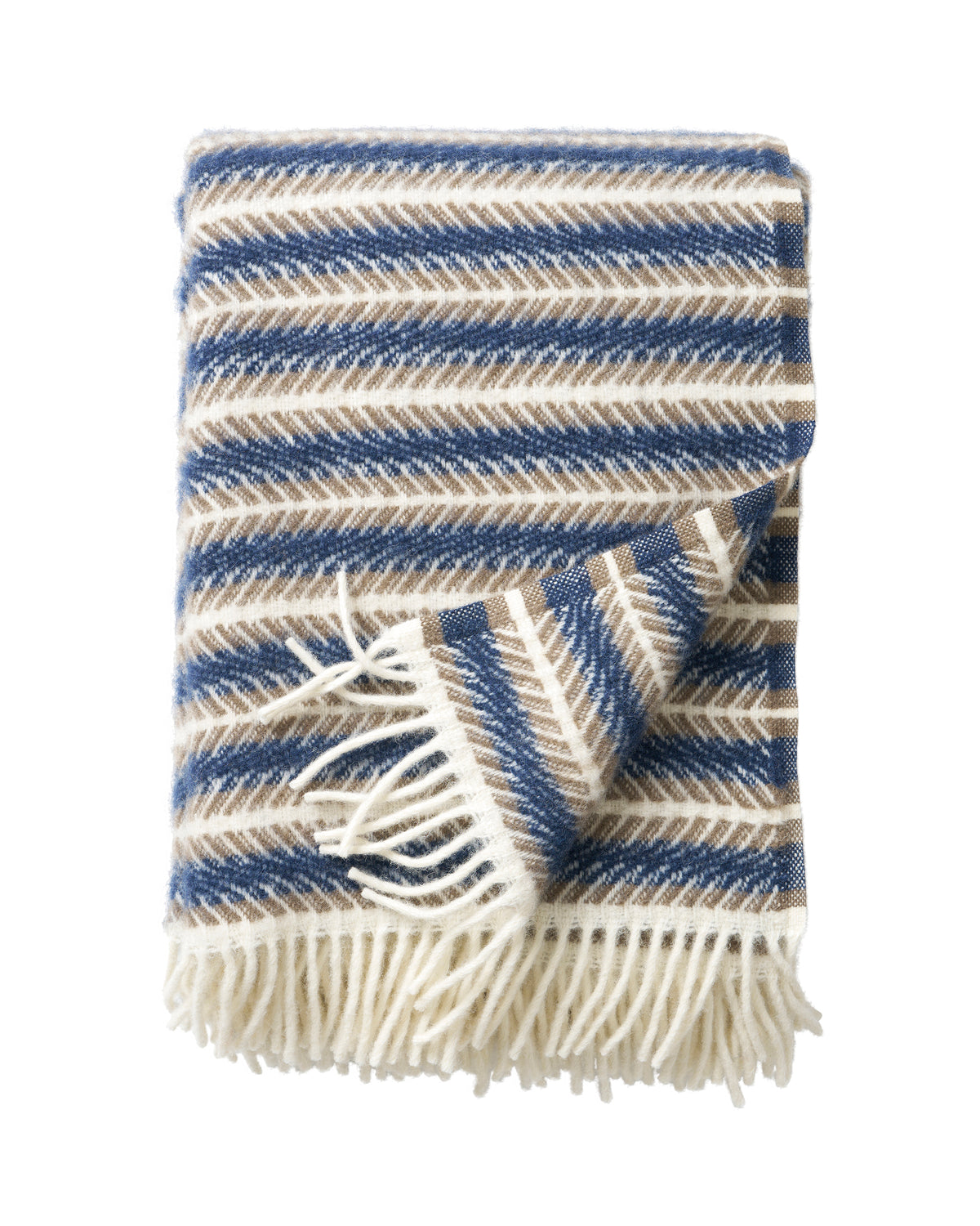Klippan 100% wollen deken - Oscar -multi blue - 130x200cm