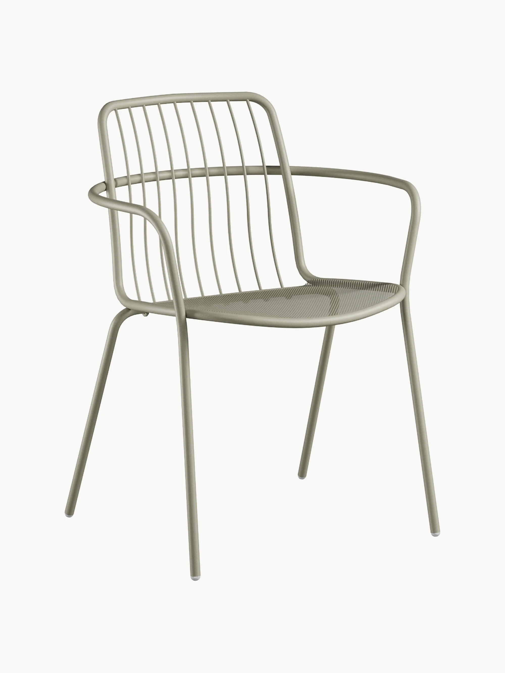 Stapelbare Gartenstühle Alisea mit Armlehnen, 2er-Set