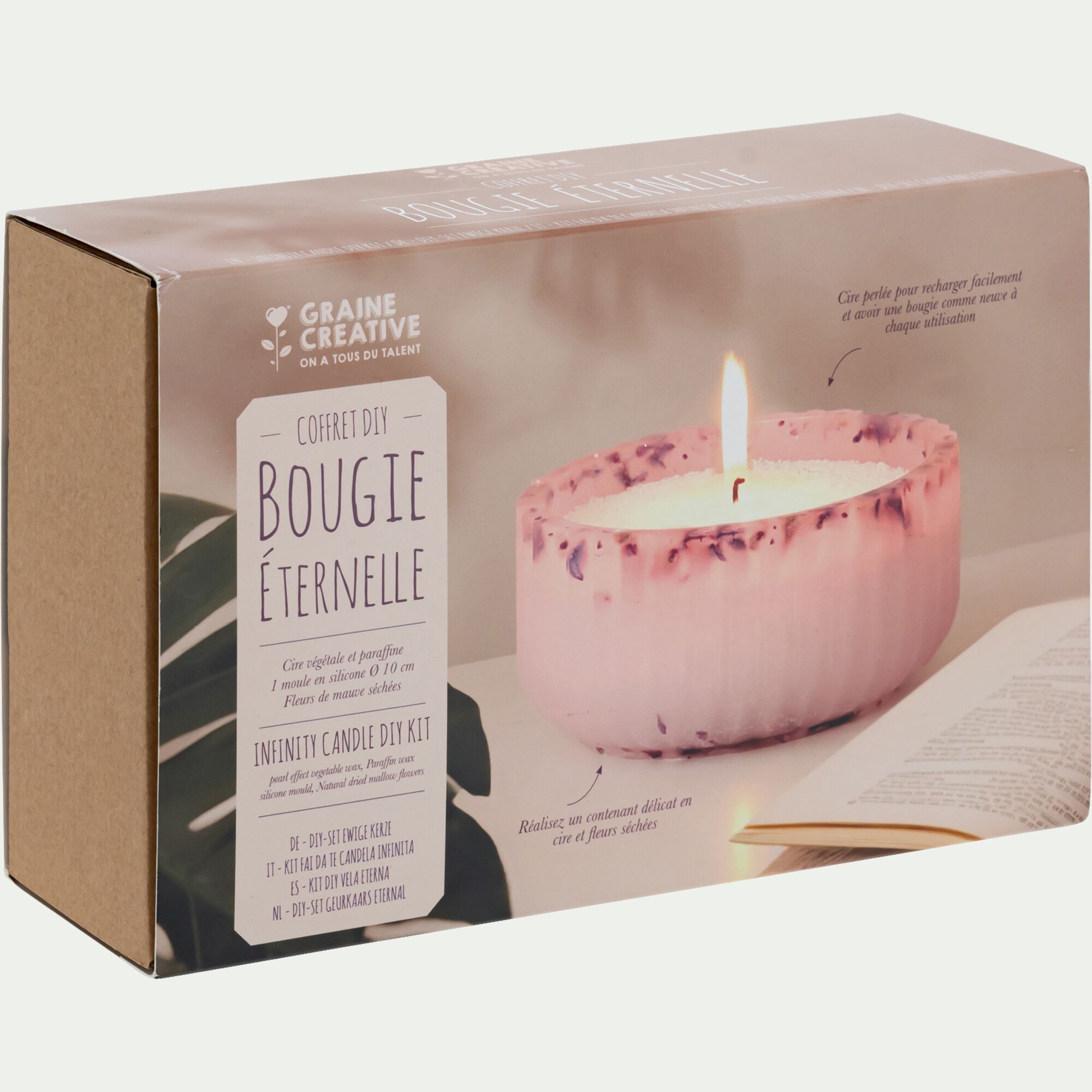 GRAINE CREATIVE - Kit de création d'une bougie éternelle