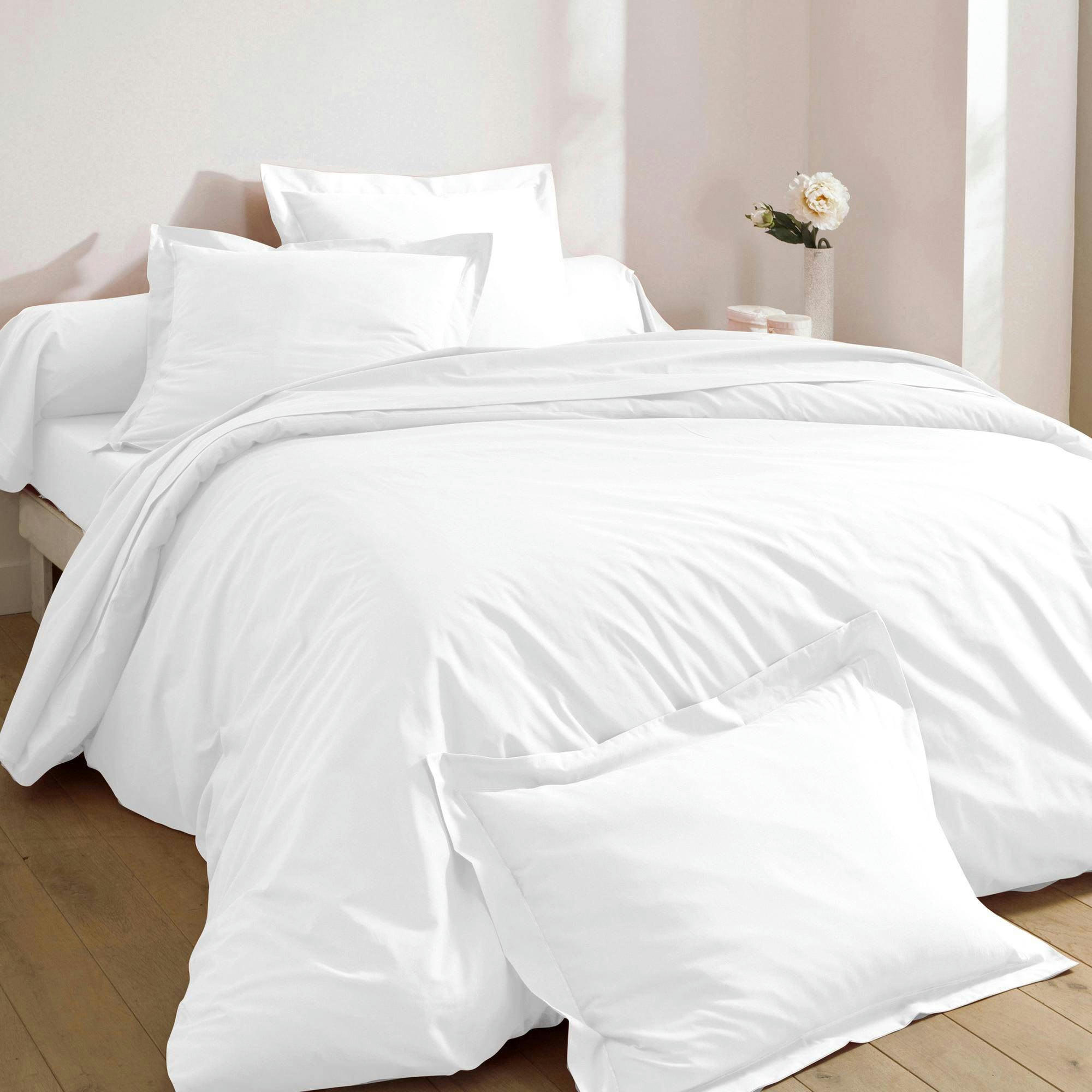 PERCALE 2015 - Housse de couette 200x200 blanc en coton
