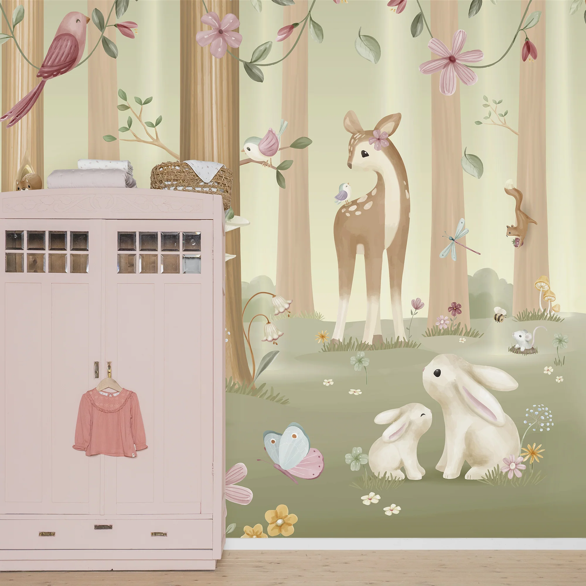 Little Dutch Papier peint panoramique XL FAIRY GARDEN 300 x 280 cm