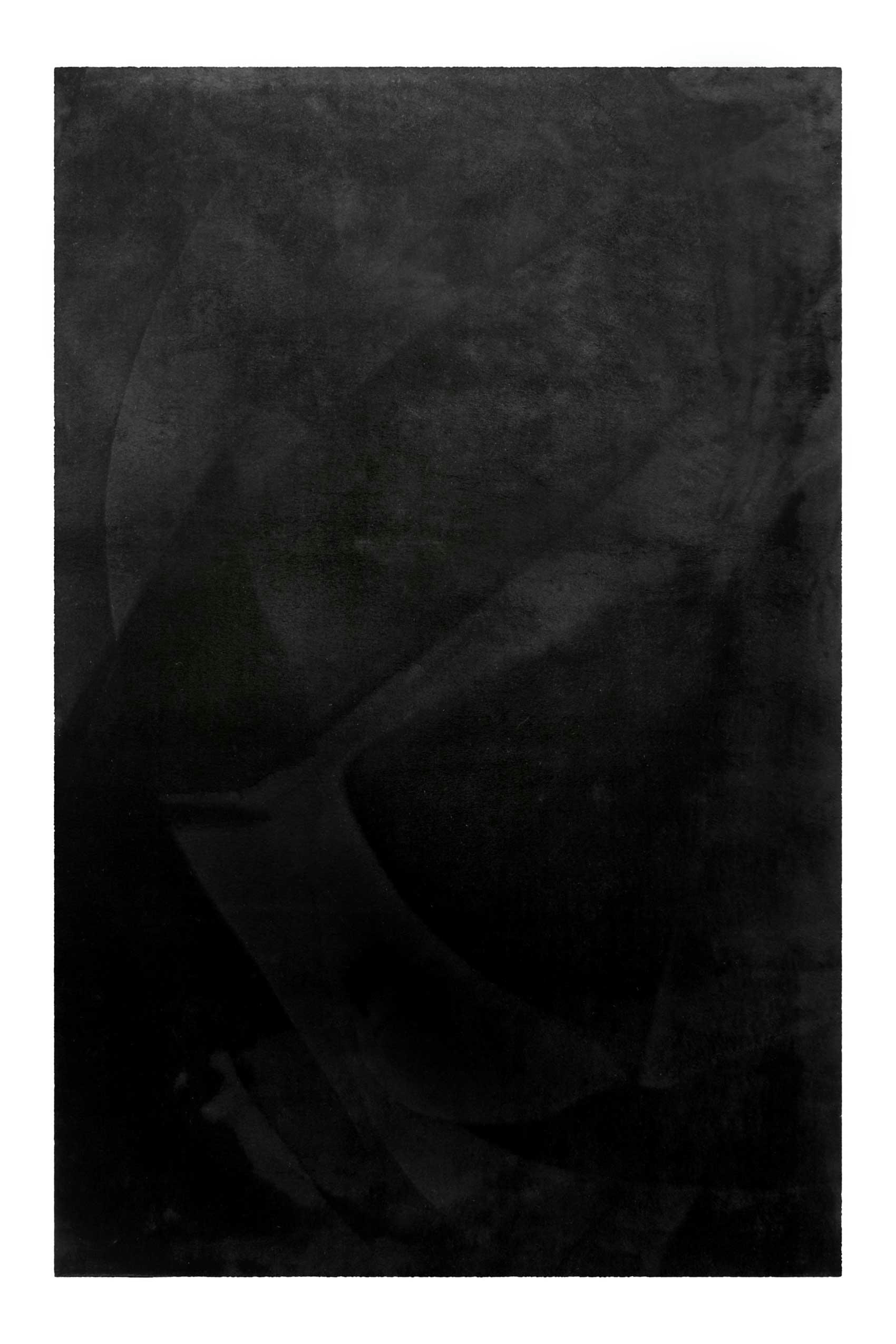 LAGO - Tapis tufté mèches rases noir 120x170