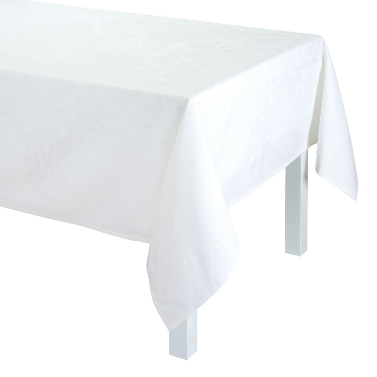 AZULEJOS - Nappe en coton blanc 175 x 175