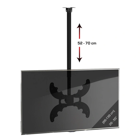 TV-Deckenhalterung »B-DX«, BxH: 42 x 52 cm, Stahl