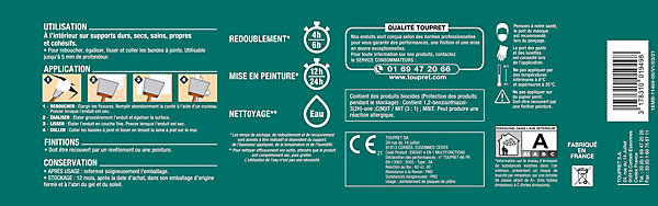 Enduit multifonction 4 en 1 Toupret 4kg