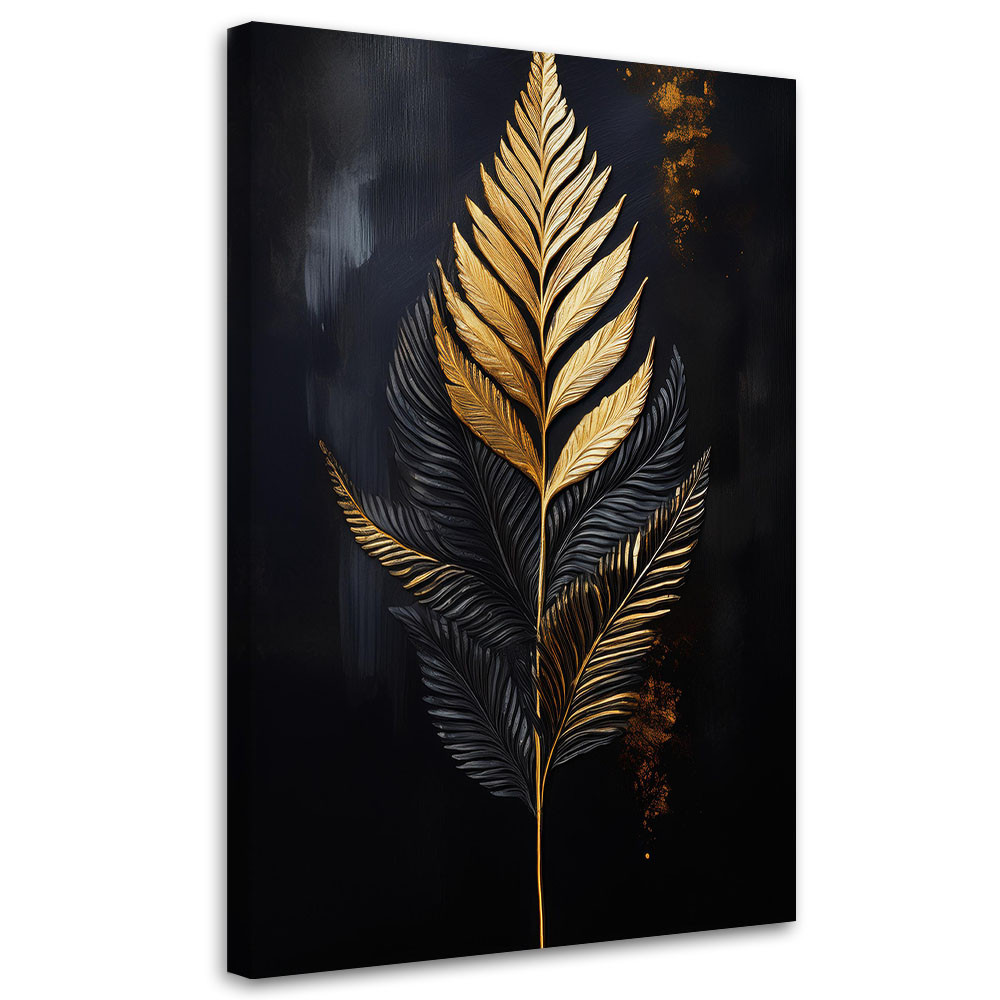 Feeby Obraz na płótnie, Paproć Złoty Liść 40x60
