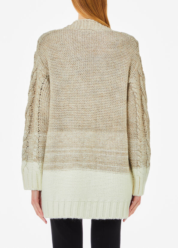Cardigan in lana e alpaca