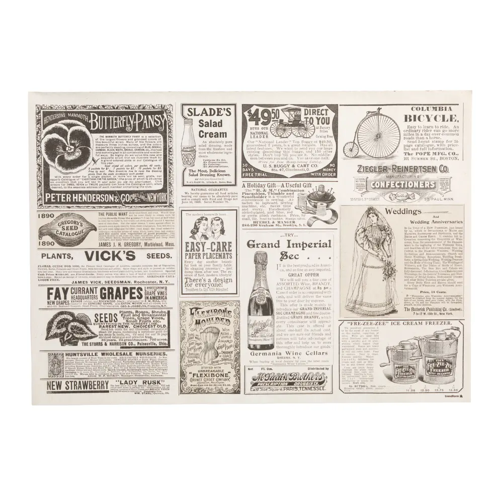 Papiertischset 12-teilig Paper