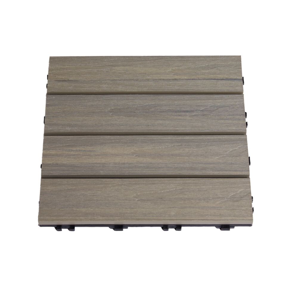 TREHELLE HORTUS KOMPOSITT 30X30CM LYSGRÅ 4PK