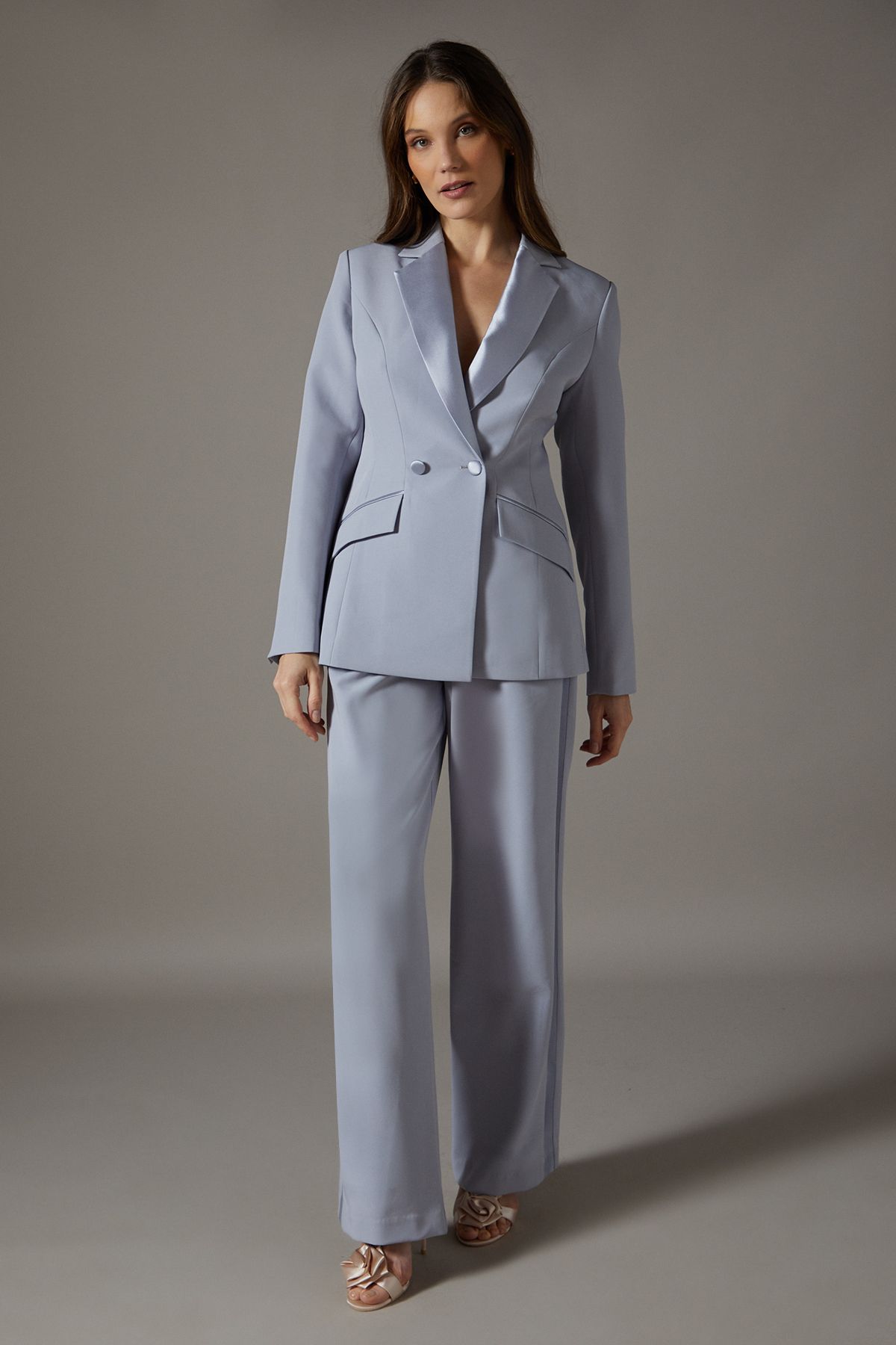 Coast Twill Lapel Fitted Blazer