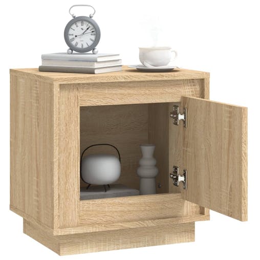 NNEVL Bedside Cabinets 2 pcs Sonoma Oak 44x35x45 cm Engineered Wood