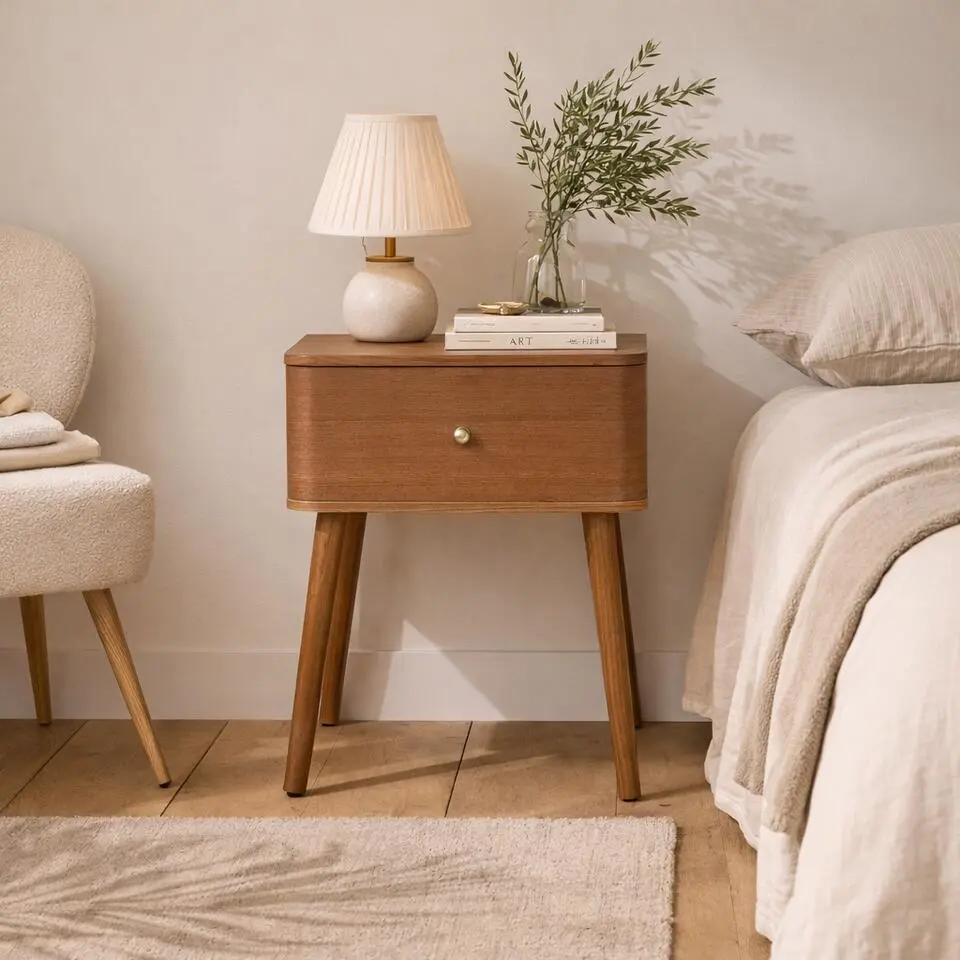 Calicosy - Nachtkastje KARL - licht hout 42x35x58 cm