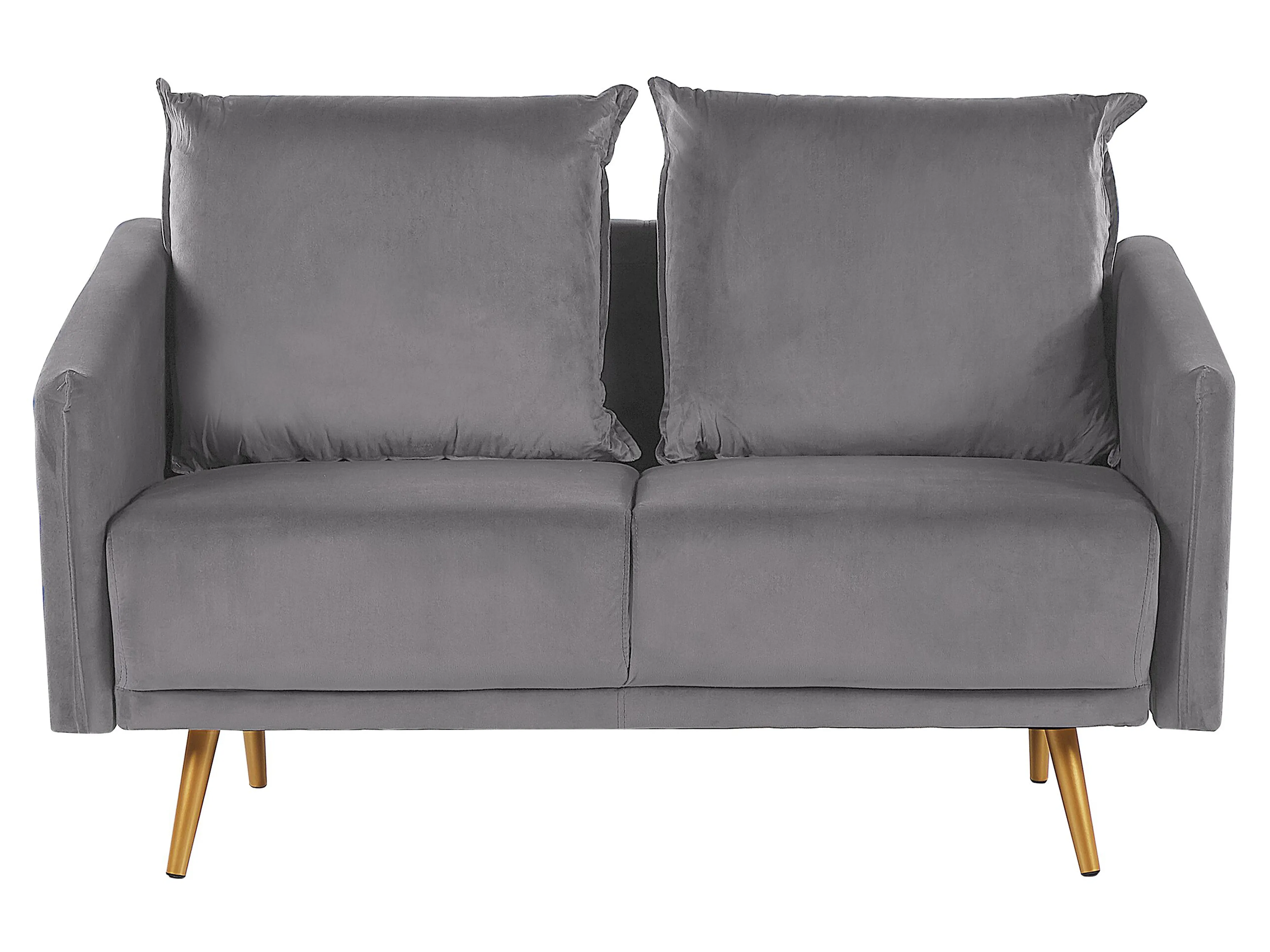 Sofa 2 Seater MAURA Velvet Grey