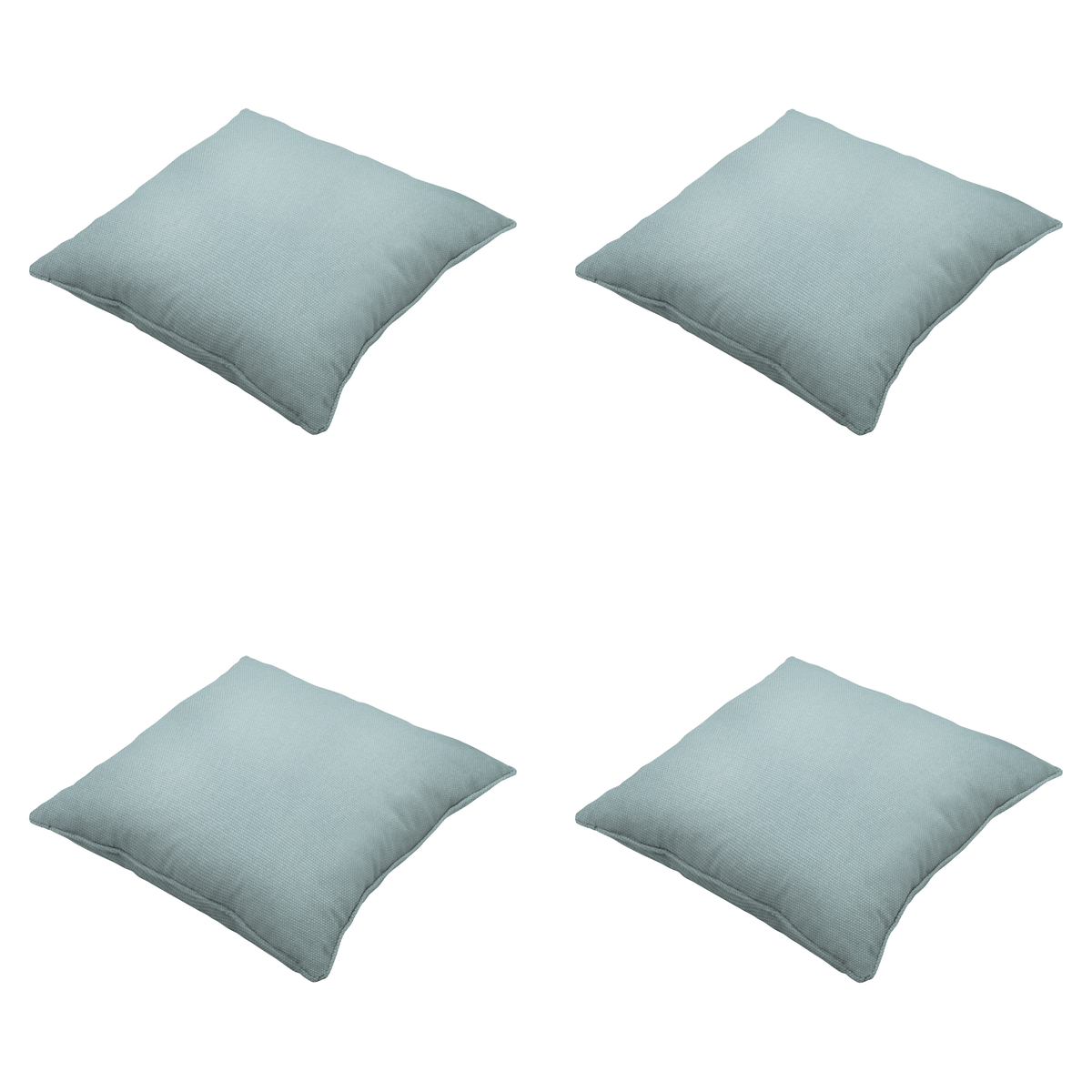 Madison sierkussen Eco-line - blauw - 50x50x10cm - set van 4
