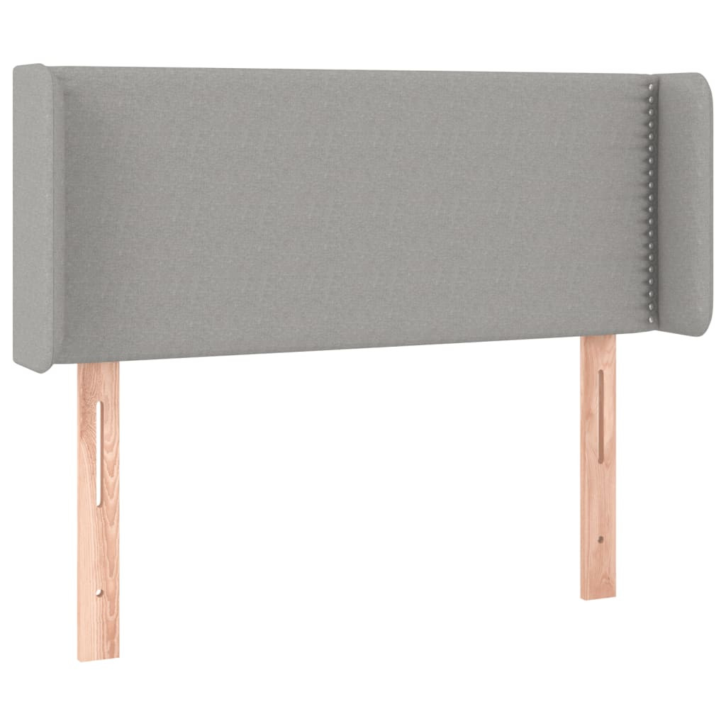 Wezgłowie Szary 93 x 16 x 78/88 cm Tkanina vidaXL