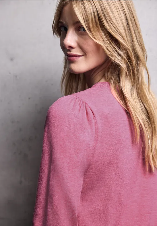 Pullover mit Puff-Ärmeln