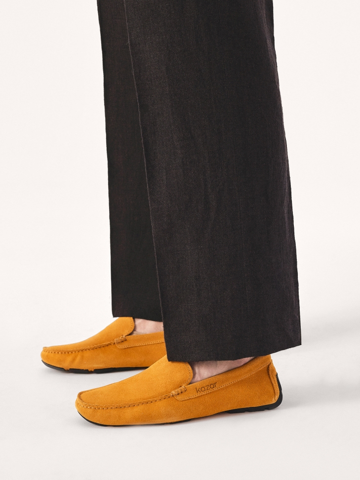 Men's suede moccasins driving mocs