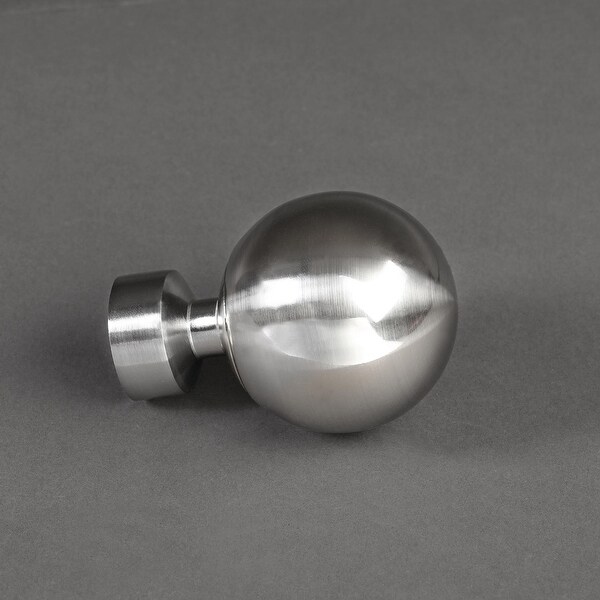 Exclusive Fabrics Metal Ball Extendable Curtain Rod Set, 52-144