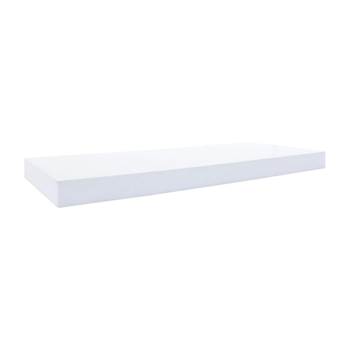 ROMA - Lot de 2 étagères murales 60x25 cm en mdf blanc