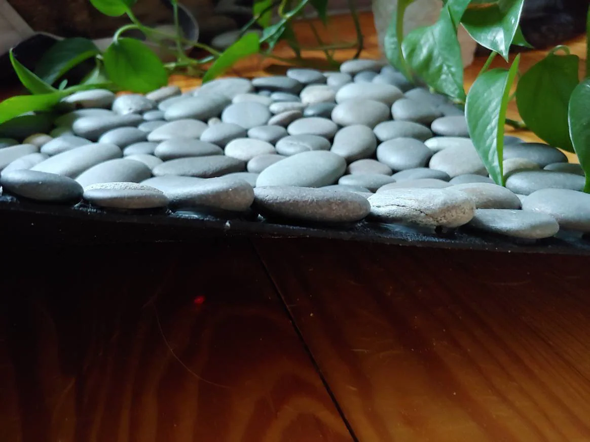 Handmade River Stone Mat: Foot Massage, Nature Inspired Decor