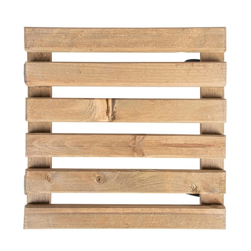 - Support plantes à roulettes Carré 29 cm