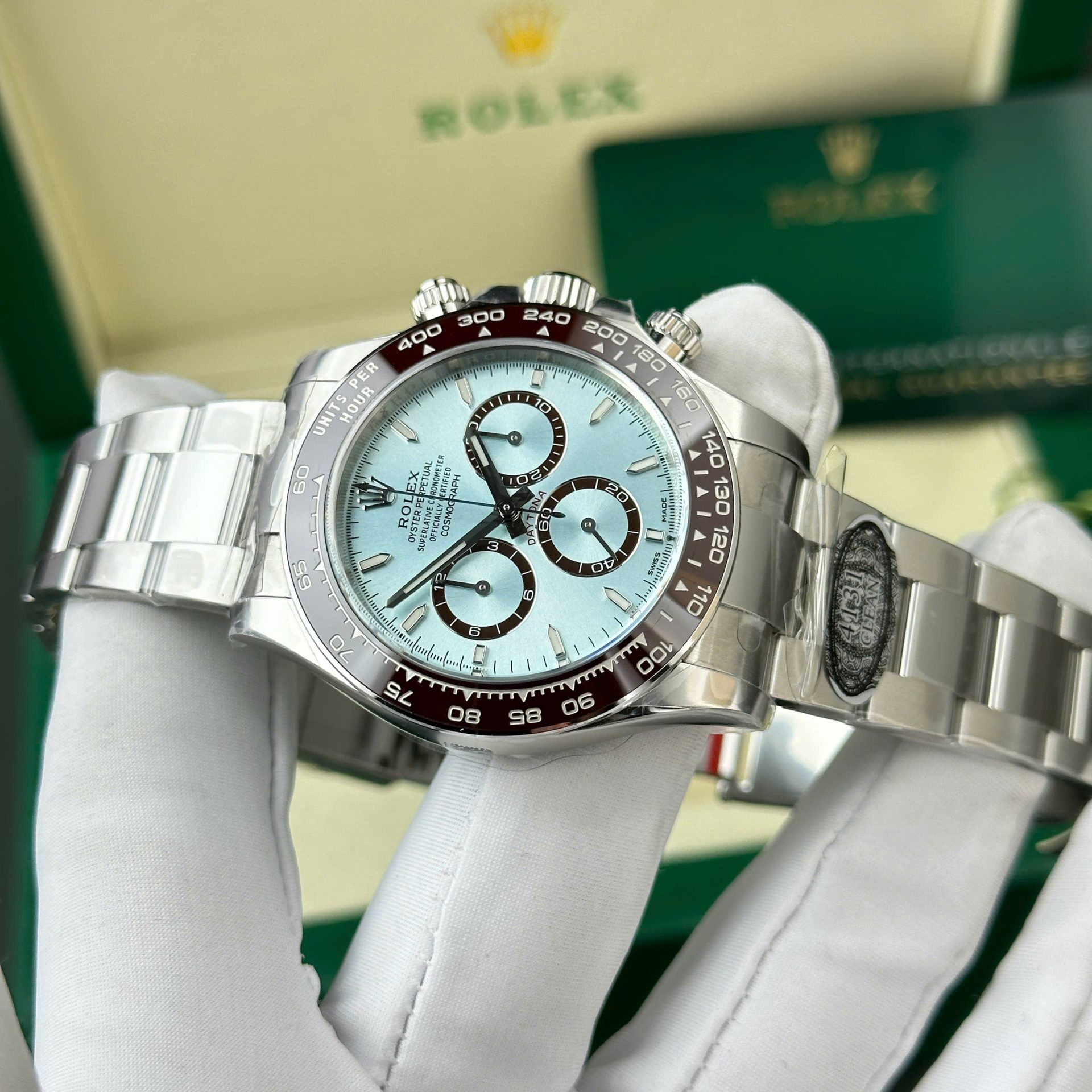 Rolex Daytona 126506 904L Steel Ice Blue Dial 40mm Oyster Super Clone