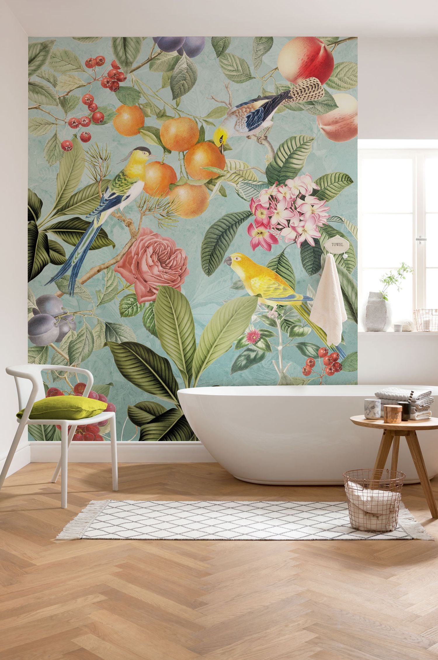 Komar fotobehang fruit en dieren multicolor - 200 x 250 cm - 611181