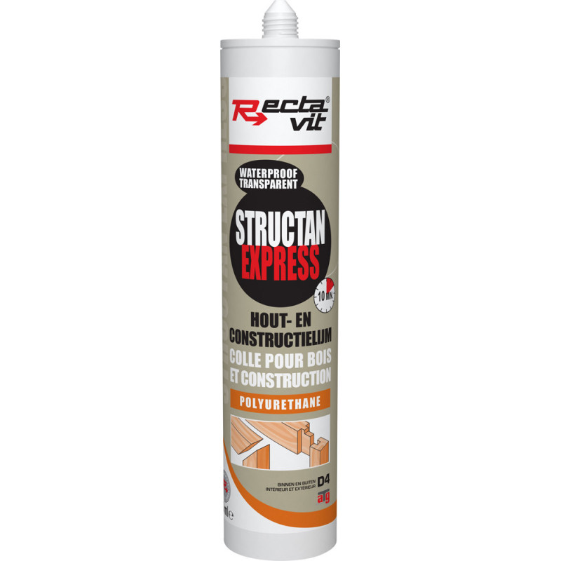 Colle pour bois et construction Structan Express 0,31 L RECTAVIT