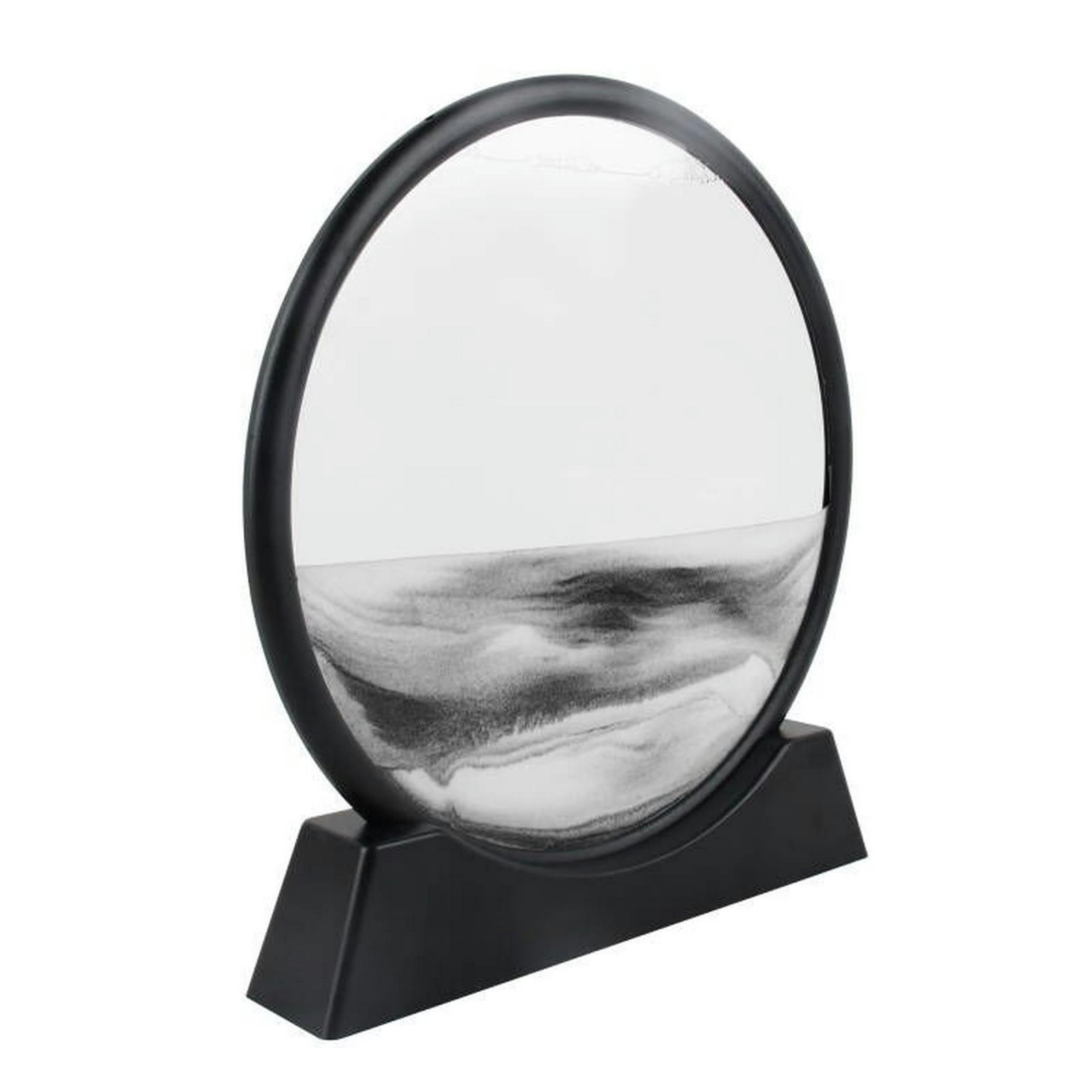 - Cadre paysage 3D sable D25cm encre