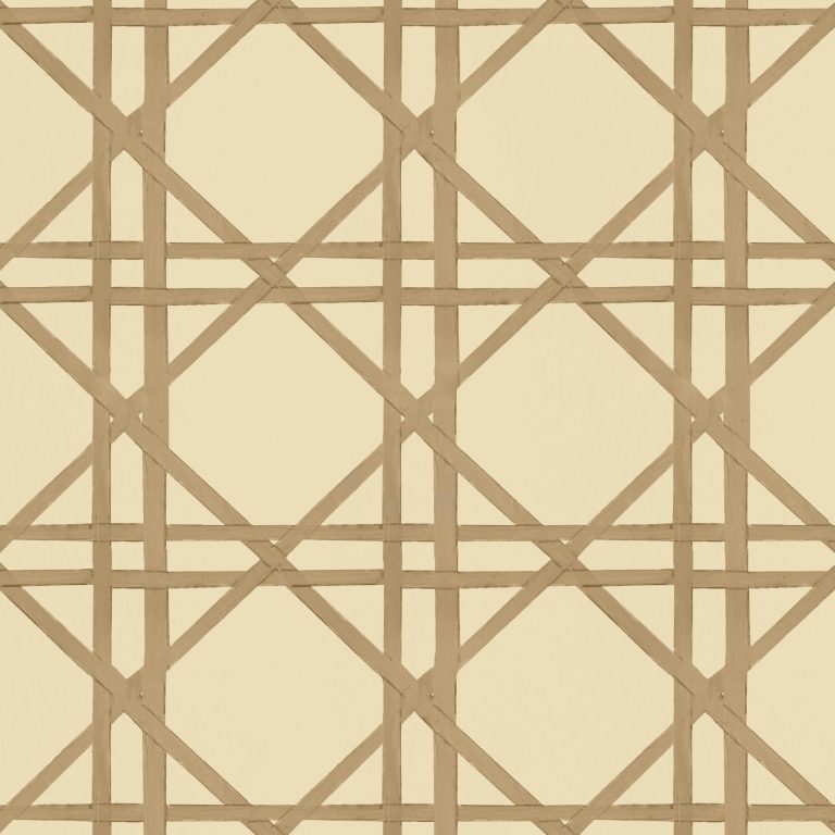 Catchii Behang Bamboo braided trellis bruin