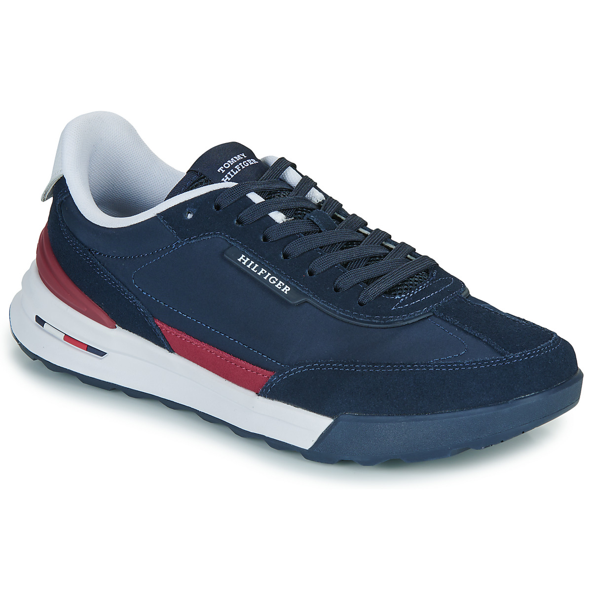 Tommy Hilfiger - RETRO RUNNER NYLON MIX - Marine / Red / White