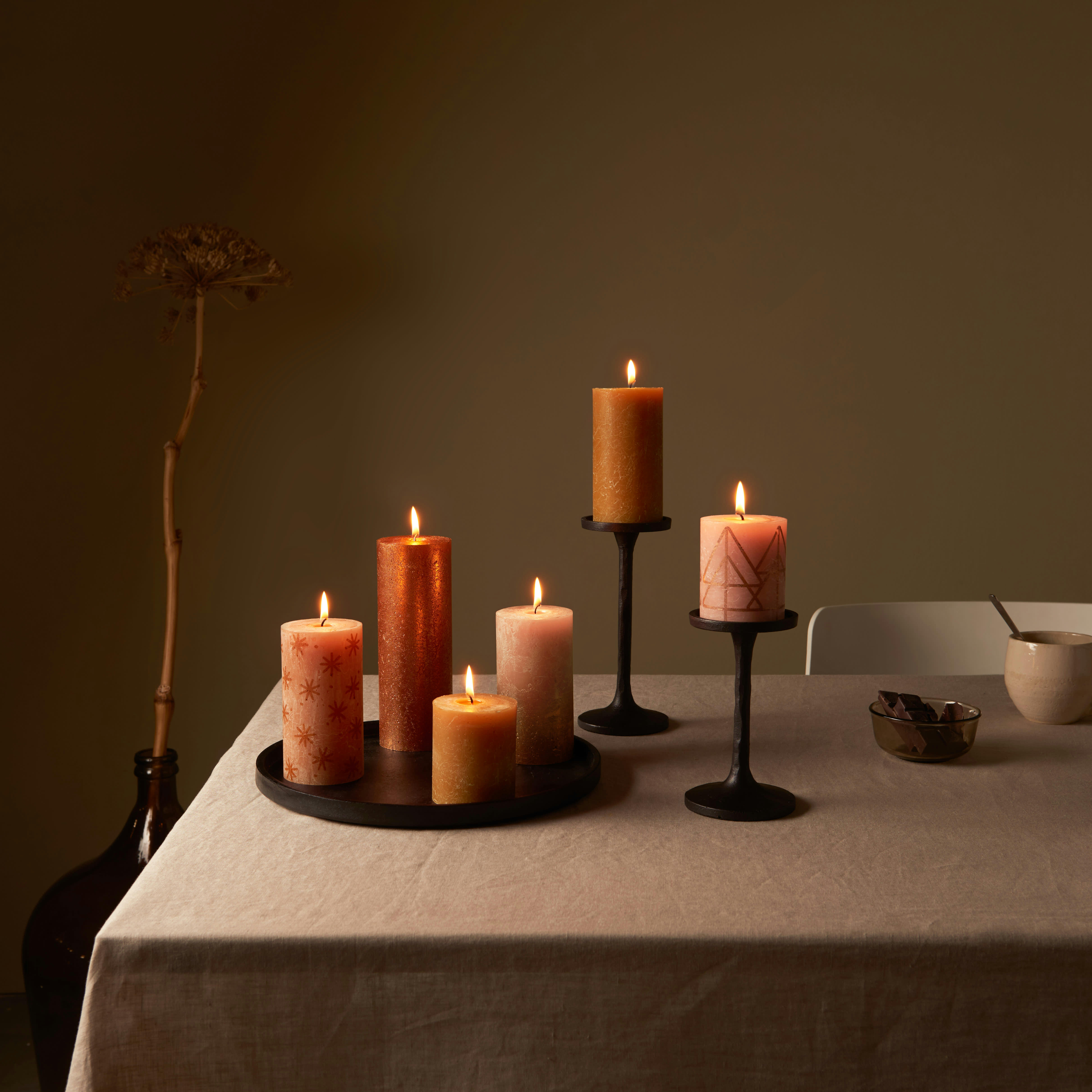 - Lot De 6 Bougies,  Multicolore