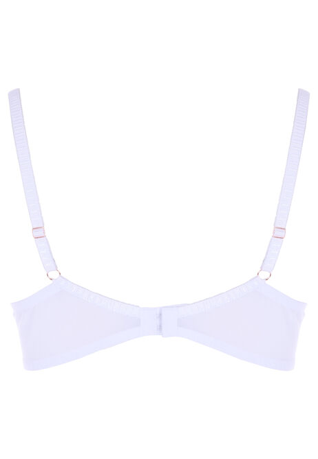 Womens White Non-Padded Lily Lace Bra (B-E)