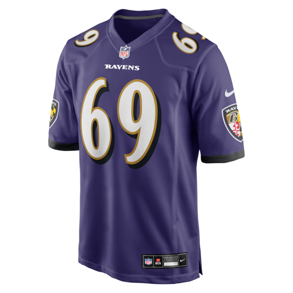 Josh Tupou Baltimore Ravens Nike Team Game Jersey -  Purple