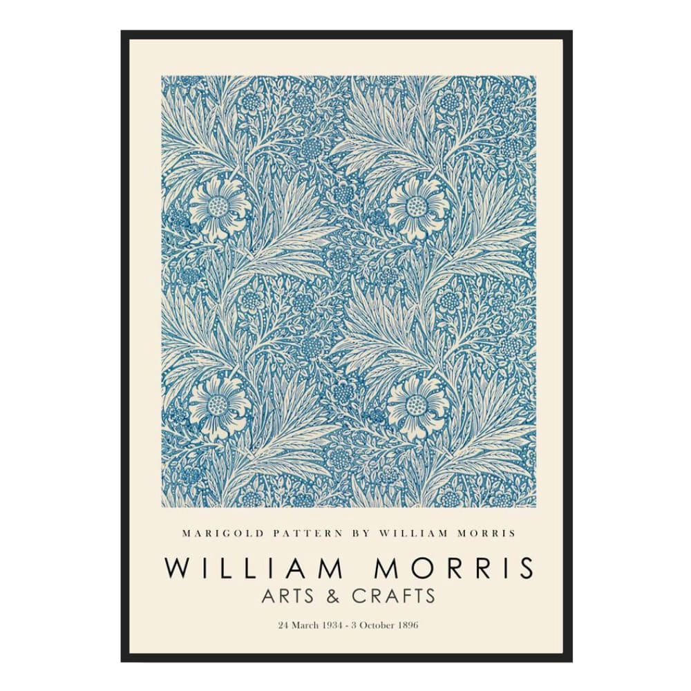 ARTESTA - Affiche décorative avec cadre coloré noir 40 x 50 cm motif marigold