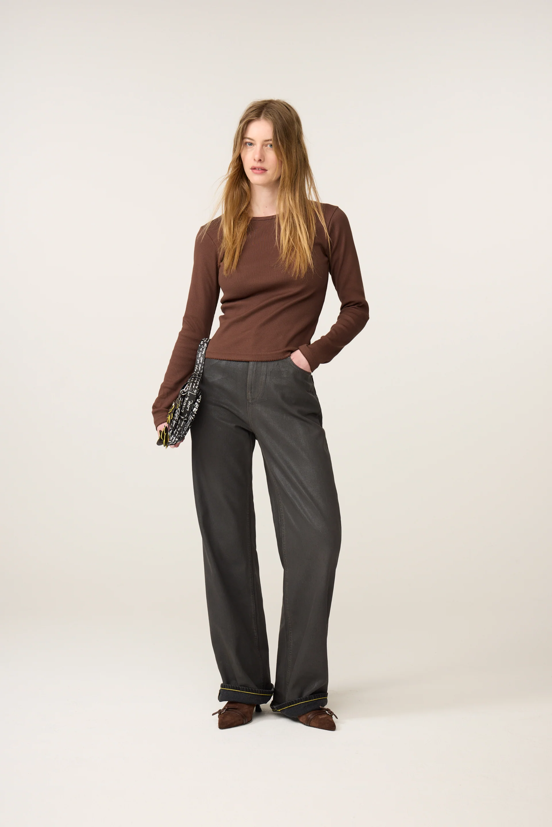 Tanja LS T-shirt | Chocolate Brown