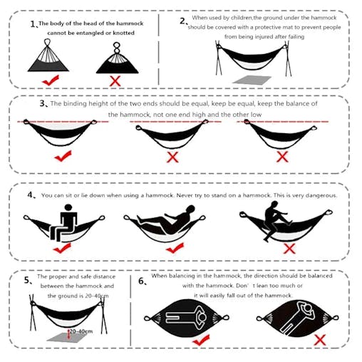 NNEOBA Large Brazilian Macrame Hammock Swing