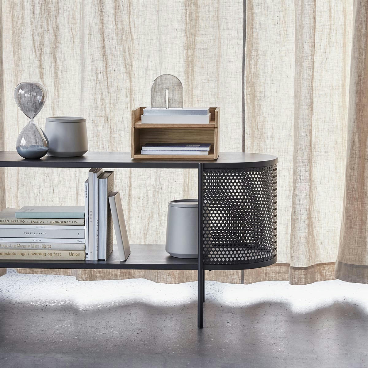 ARCH - Serre-livres en verre fumé