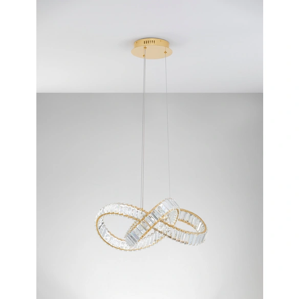 Pendelleuchte »Conceto «, LED, 49 W, Höhe: 120 cm, goldfarben