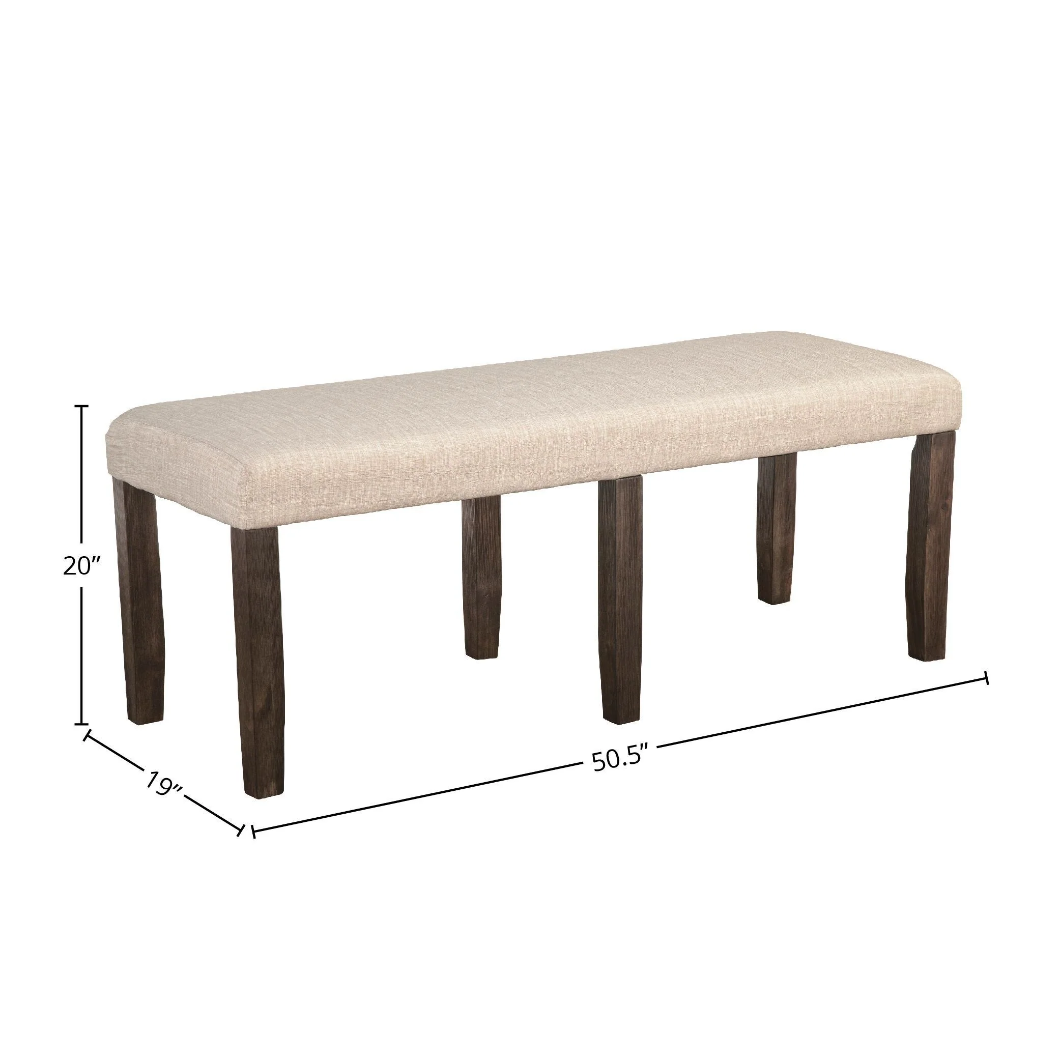 Alpine Furniture Brayden Dining Bench, Espresso