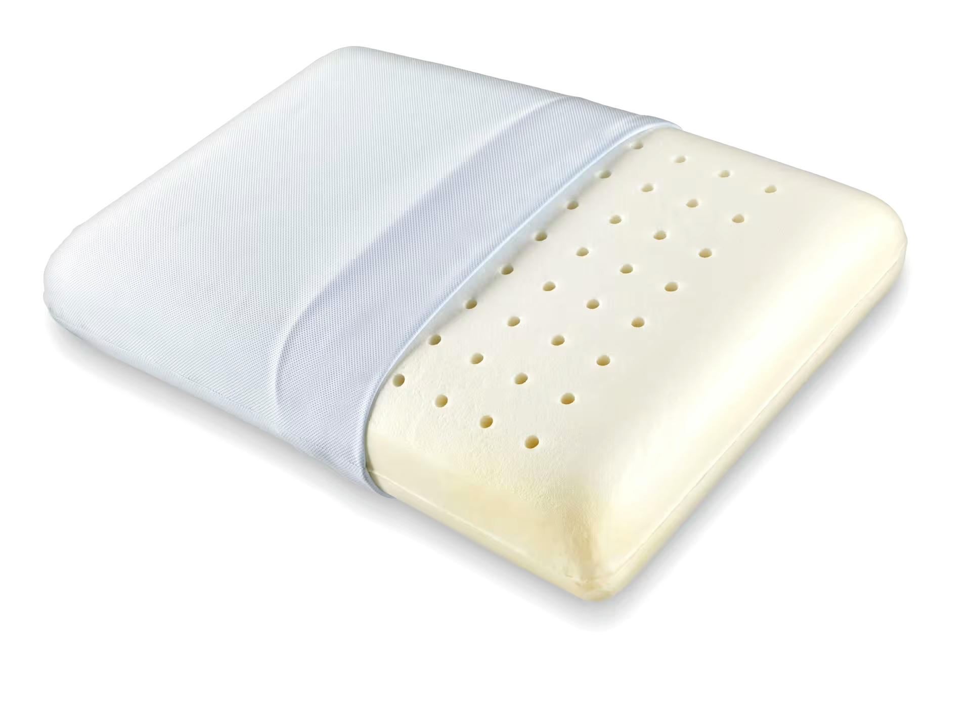 For Living Ergonomic Ventilated Memory Foam Pillow with Coolmax Cover, Standard, 25-in x 16-in