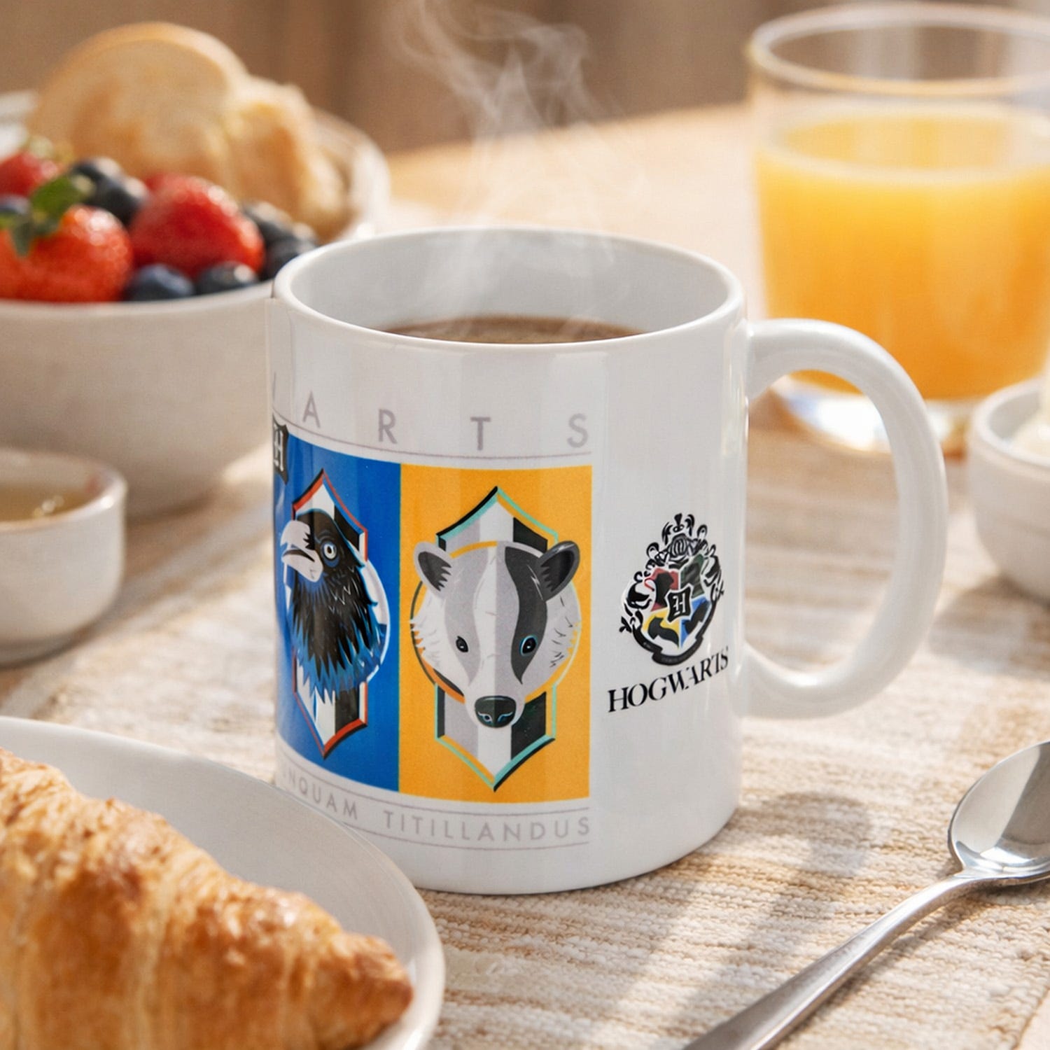 Tazza Harry Potter stemmi Case Hogwarts in ceramica
