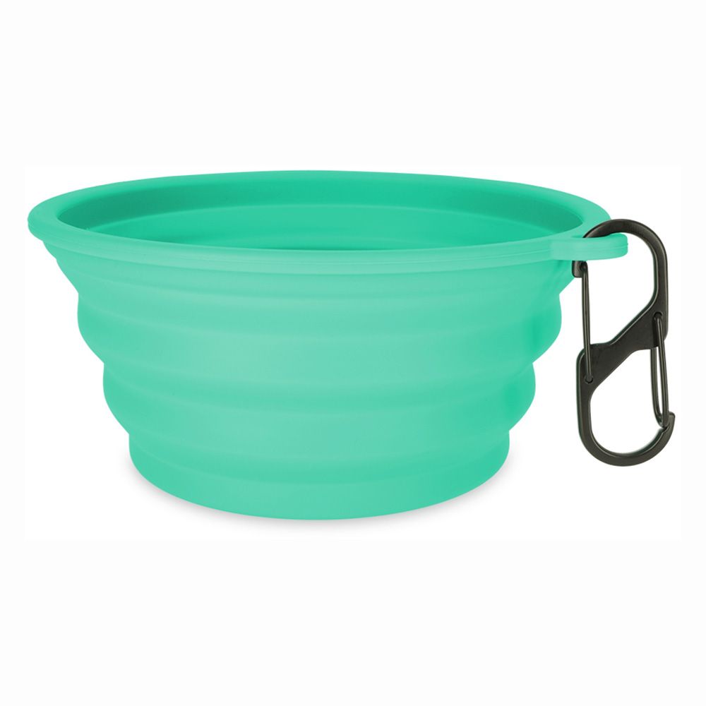 TIAKI Turquoise Silicone Travel Bowl