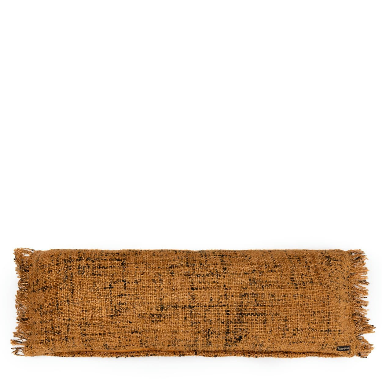 OH MY GEE - Coussin en coton jaune noir 35x100