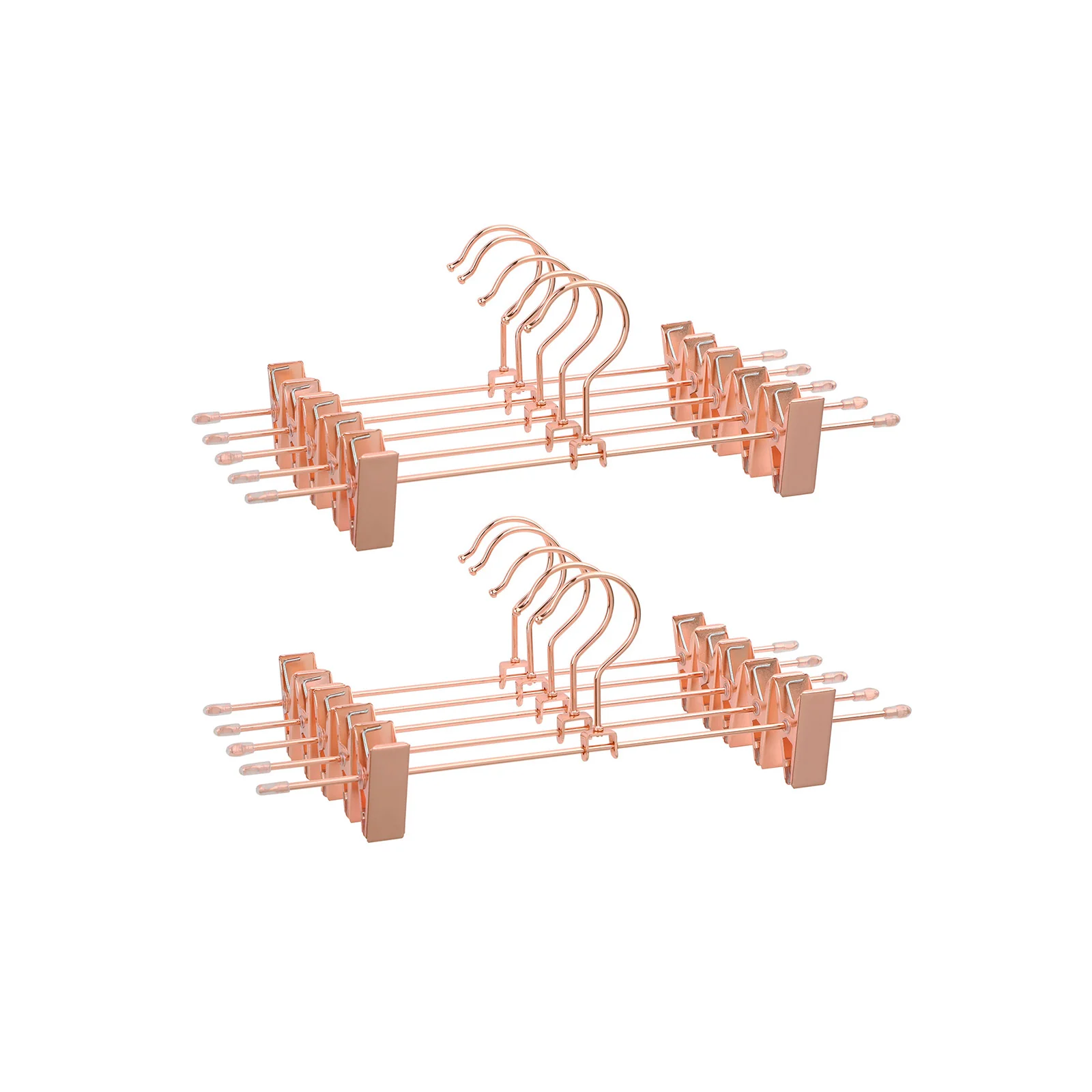 10 Cintres pinces rose gold