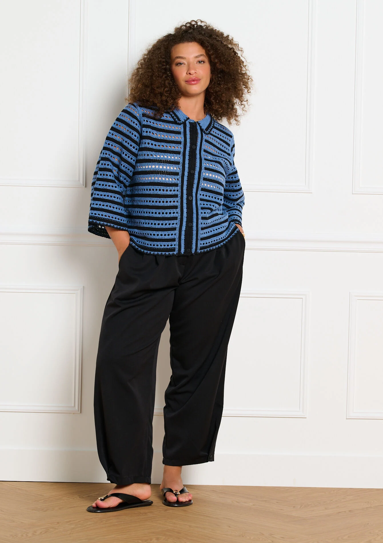 Ajoure gebreid cardigan